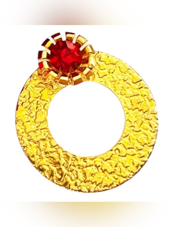 Jewelry - 🔴Vintage Garnet and Gold Circle Brooch